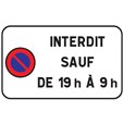 Panonceau Stationnement Interdit sauf - M11b ex2