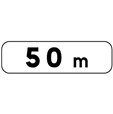 Panneau de distance M1 pour panneaux routiers