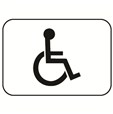 Panonceau handicapé - M4n pour panneau d´indication type C