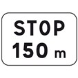Panonceau Stop + distance - M5a pour panneau AB3
