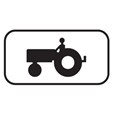 Panonceau Tracteur - M4i pour panneaux routiers