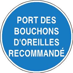 Port des bouchons d´oreilles recommandé - STF 2333S