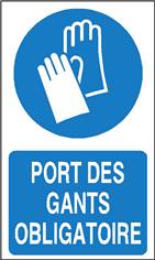 Port des gants obligatoire - STF 2306S