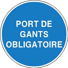 Port de gants obligatoire - STF 2326S