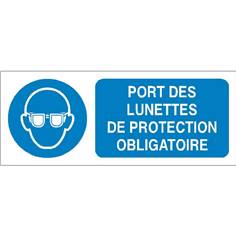 Port des lunettes de protection obligatoire - STF 2312S