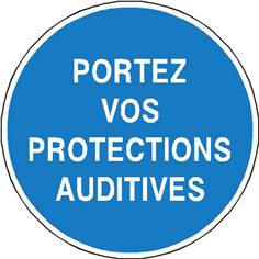 Portez vos protections auditives - STF 2335S
