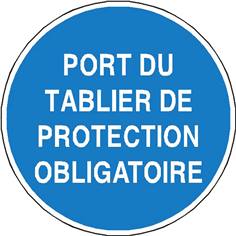 Port du tablier de protection obligatoire - STF 2329S
