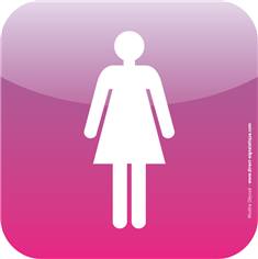 Plaque de porte Icone® - Toilettes femmes