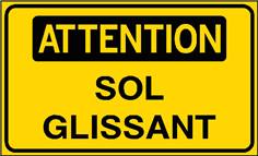 Attention Sol glissant - STF 3121S