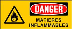 Danger Matières inflammables - STF 3401S