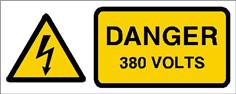 Danger 380 volts - STF 2411S