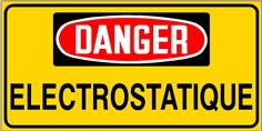 Danger Electrostatique - STF 3510S