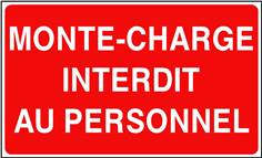 Monte-charge interdit au personnel - STF 3520S