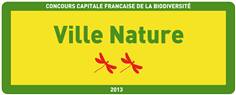 Panneau Ville Nature - Concours Capitale de la Biodiversité Dimension H 400 x L 1000 mm Matière Aluminium 15/10° Detail Classe 1
