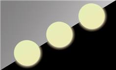 Lot de 20 Disques photoluminescents antidérapants pour sol - Classe B - Ø 75 mm