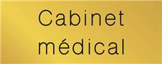 Signalétique gravée Cabinet médical - Gamme Métal