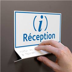 Support tactile en braille - Réception