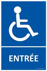 Panneau Entrée Handicapés