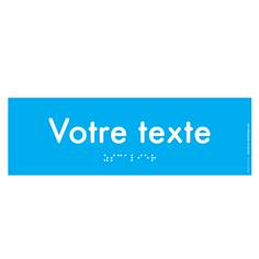 Plaque de Porte Pop Art® en plexi - Texte personnalisé 12 caractères max - Texte en Relief - H70 x L220 mm