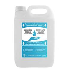 Solution hydroalcoolique EN 14476 - Bidon de 5 litres