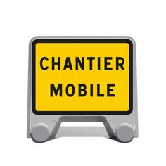 Panneau temporaire Chantier Mobile en plastique - KC1 CM