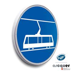 Panneau Voie réservée aux tramways - B27b