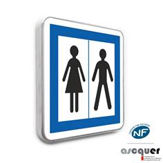 Panneau d´indication Toilettes Publiques - CE12