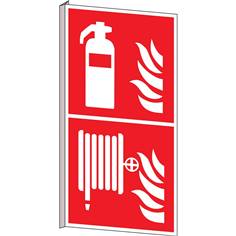 Panneau en drapeau extincteur/lance à incendie PIC 2304/2301