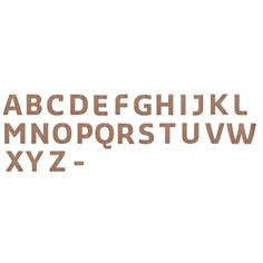 Lettres découpées en bois - H 90 mm - Majuscule