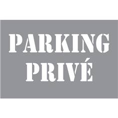Pochoir Parking Privé H 600 x L 900 mm