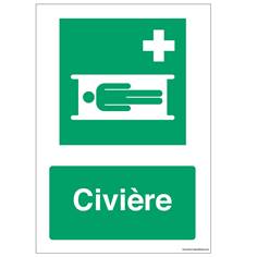 Signalisation E013 - Civière - ISO 7010