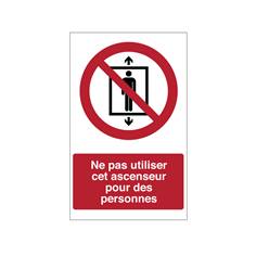 Signalétique P027 - Ne pas utiliser cet ascenseur pour des personnes - ISO EN 7010