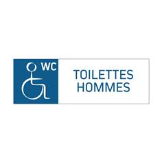 Panneau Toilettes handicapés Hommes