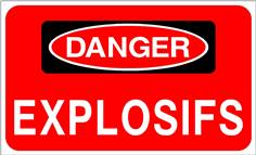 Danger explosifs - STF 3416S
